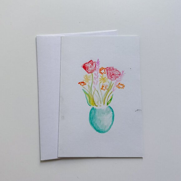 Floral Friendship Greeting Card - Picture 1 of 5